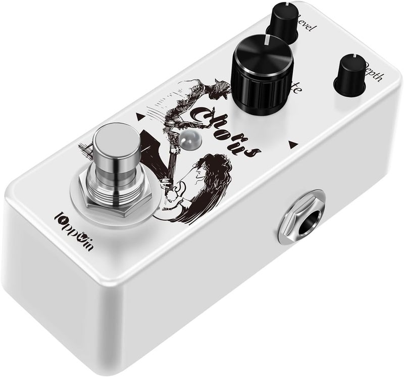 IOppWin Pure Analog Chorus Guitar Pedal - Warm, Clear Chorus Tone with Spacey Vibe, True Bypass, Mini Metal Enclosure (DC 9V, 9mA) - Image 1